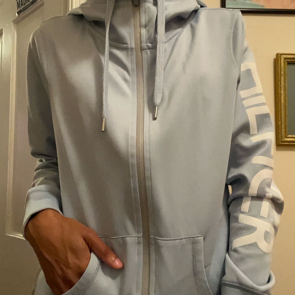 Tommy Hilfiger Women's Light Blue Hoodie
